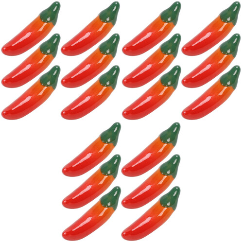 18Pcs Red Pepper Shape Ceramic Chopstick Stand Cutlery Rest Home Use 2