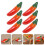 18Pcs Red Pepper Shape Ceramic Chopstick Stand Cutlery Rest Home Use 10