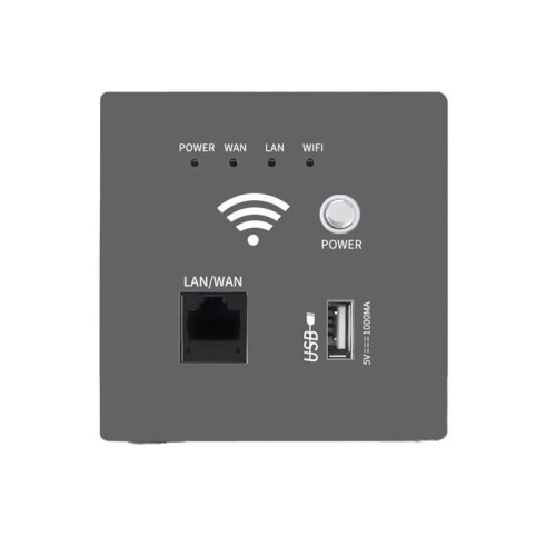 3X 300Mbps 2.4Ghz WIFI Router Wireless WiFi Socket RJ45 AP Relay  USB Socket Panel Embedded Wall WIFI Router C 1