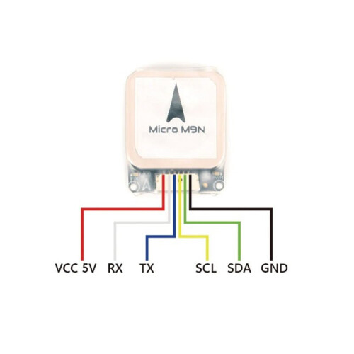Micro M9N GPS with IST8310 Digital Compass Ceramic Patch Antenna for RC Airplane FPV Long Range Drone 1
