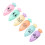 6 pcs compact carrot-shaped highlighters for study and art 9