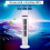 2X Portable Air Cooler Fan,Streamlined Tower Fan with LED,Powerful Wind, Bladeless Design, USB Interface White 4