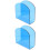 2Pièces Support Serviettes Bleu Pour Restaurant 5