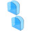 2Pièces Support Serviettes Bleu Pour Restaurant 7