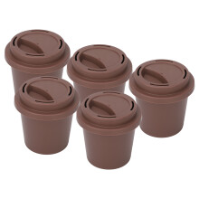 5pcs Breathable Egg-Shaped Makeup Sponge Holder Cases for Travel & Home