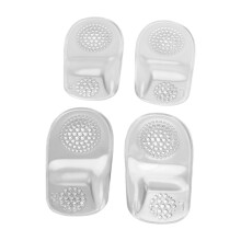 2 Pairs Gel Silicone Heel Pads Self-Adhesive Soft Massaging Inserts Unisex