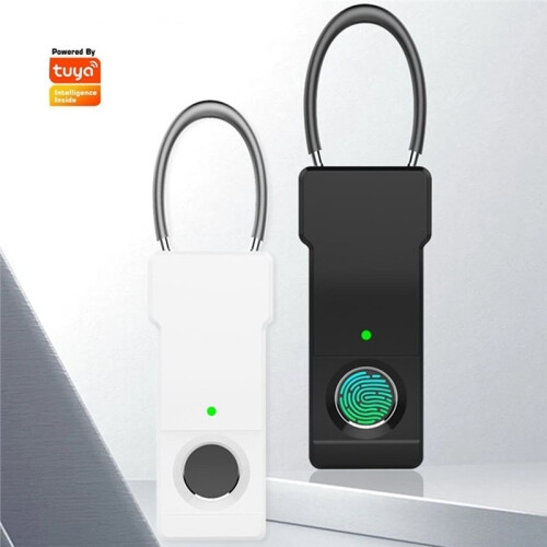 Tuya Fingerprint Padlock  Combination Padlock Suitcase Luggage Code Lock  Fingerprint Key Anti-Theft Lock A 2
