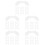 250Pcs Portable White Plastic Bandage Clips Fixing Wrap Buckles 8
