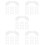 250Pcs Portable White Plastic Bandage Clips Fixing Wrap Buckles 10