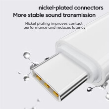 Type-C to Headphone Audio Adapter USB-C Converter for Phone Headphone Adapters for PC Laptops Gray