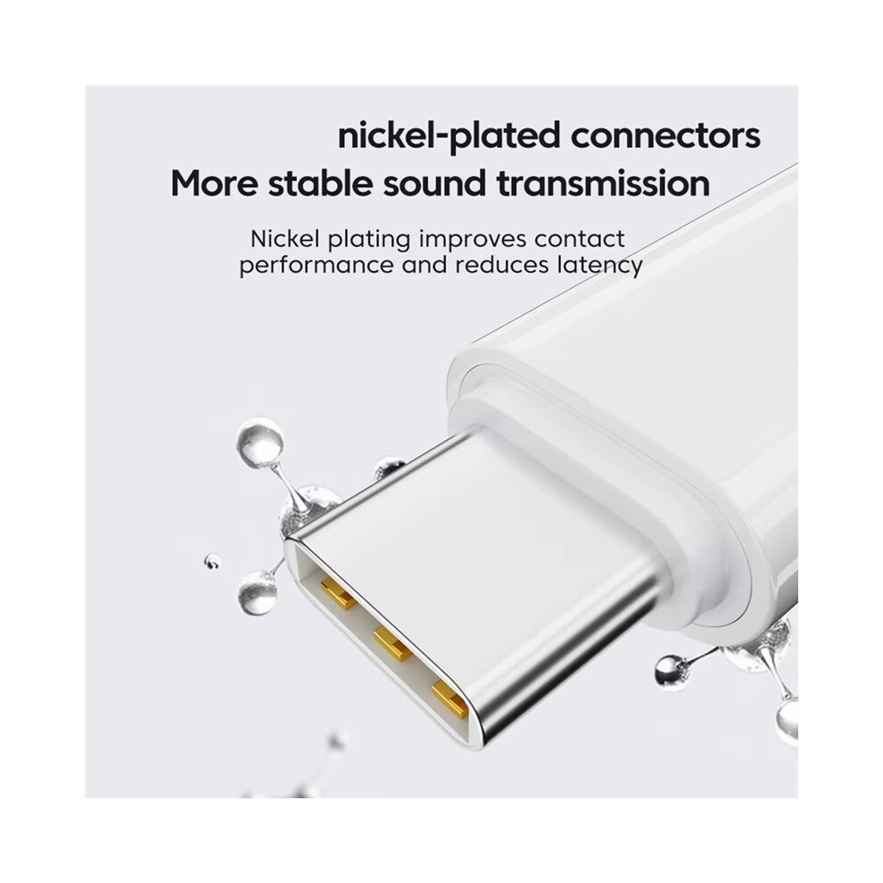 Type-C To Headphone Audio Adapter Usb-C Converter For Phone Headphone Adapters For Pc Laptops Gray 4711157138336