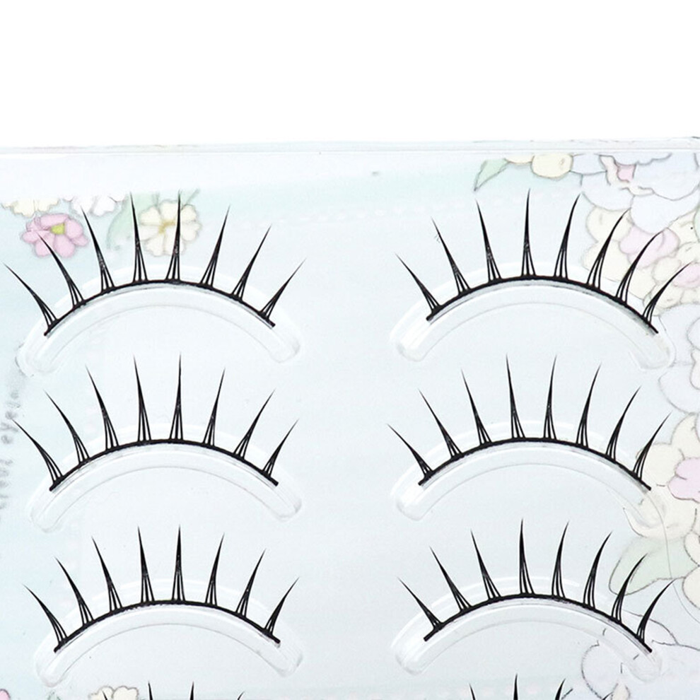 Zhouq-Outdoors False Eyelashes Hard Stem C Curl Natural Look