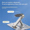 Universal Projector Bracket with 1/4 Inch Screw Desk, Ceiling and Wall Mount Adjustable Foldable Projector Stand Black 5