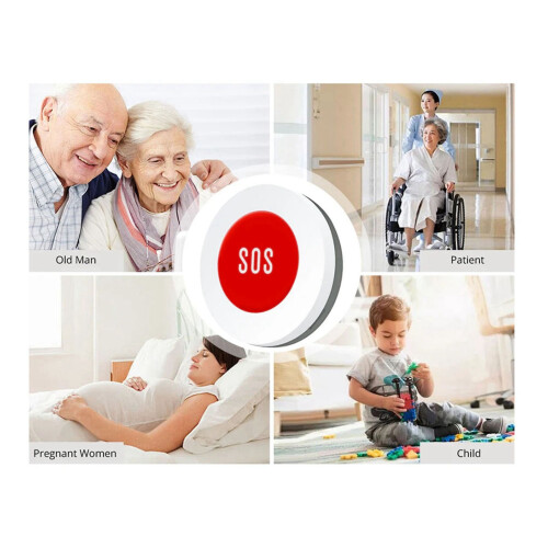 2X Tuya  ZigBee SOS Button Sensor Alarm Elderly Children Alarm Emergency Help  Tuya  Life Remote Control 1