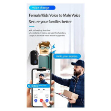2X Doorbell Camera, 1080P Wire Less Doorbell Camera Wifi Network Connection, Voice Conversion,2 Way Talk