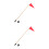 2 Sets Canoe Safety Flag Kayak Track Mounting Kit 10