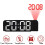 2X 180 Rotation Projection Alarm Clock 12/24H LED Digital Clock USB Plug-in Ceiling Projector Alarm Clock (White) 3
