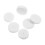 200Pcs White Plastic Earring Pads Anti Drop Stoppers Ear Accessories 6