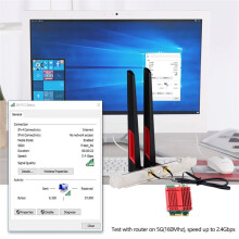 WiFi 7 BE200 M.2 Wifi Adapter BT5.4 802.11BE 8774Mbps 2.4G/5G/6GHz Wireless Ethernet Card Desktop PC for Win 10/11