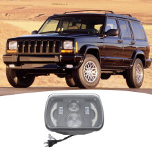 Square LED Headlight DRL 65W 12-48V Waterproof 9.2in for Cars