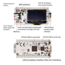 2X para Placa de Desarrollo LoRa32V3 para Placas de Desarrollo Meshtastic WIFI de Nodo ESP32-S3 para  SX1262