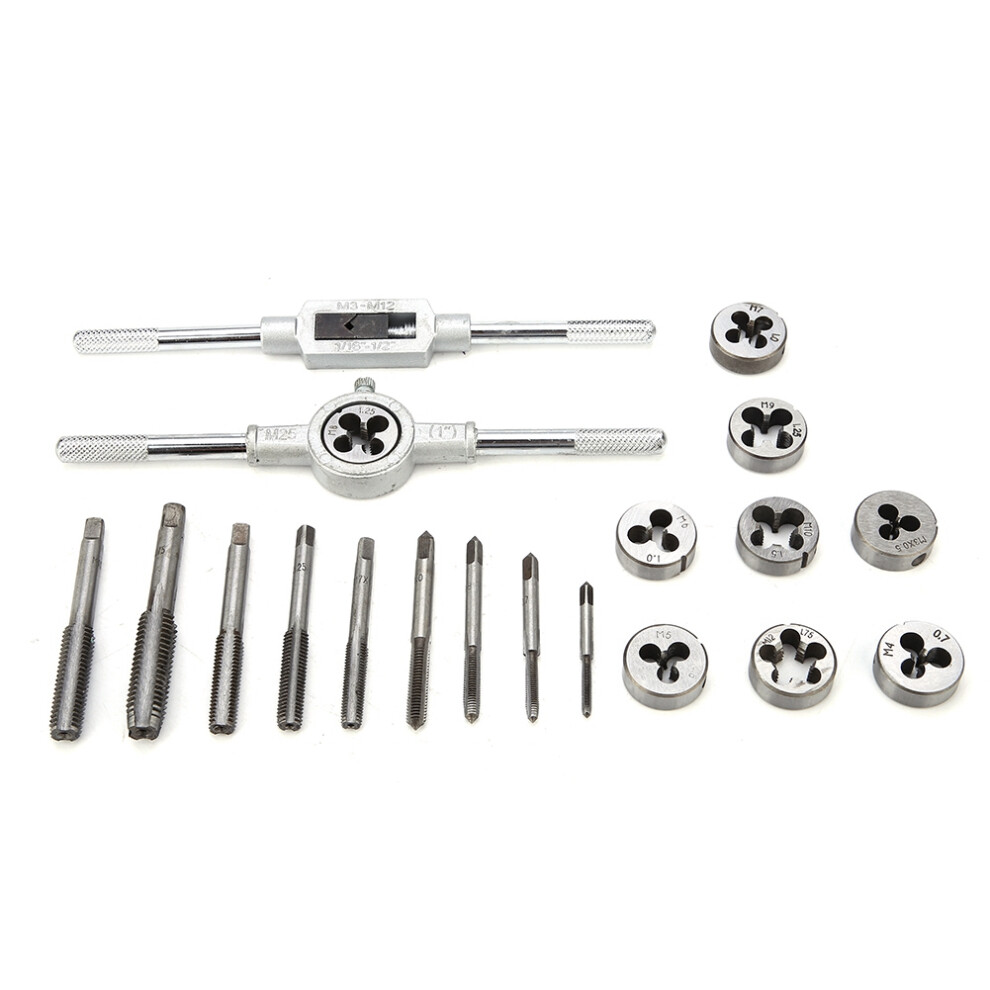Tap & Die Set 20pcs M3 to M12 Threading Kit