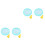2Pcs Hamster Quiet Jogging Wheel Sky-Blue for Small Pets Exercise 9