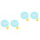 2Pcs Hamster Quiet Jogging Wheel Sky-Blue for Small Pets Exercise 10