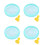 2Pcs Hamster Quiet Jogging Wheel Sky-Blue for Small Pets Exercise 11