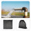 2Pcs Black Mesh Water Pump Filter Bag with Drawstring for Home Use 3