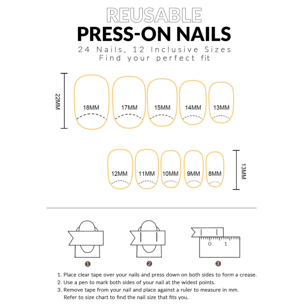 Reach-Tools Devil\'S Eye Fake Nails - Unbreakable & Stylish For Women