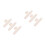 6Pcs Plastic Sewing Chalks Beige Fabric Markers for Tailor Use 6