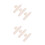 6Pcs Plastic Sewing Chalks Beige Fabric Markers for Tailor Use 9