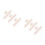 6Pcs Plastic Sewing Chalks Beige Fabric Markers for Tailor Use 10