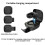 2X Wireless Scrolling Ring,Air Finger Ring Mouse with Touchpad, Scroller Remote Control B 8