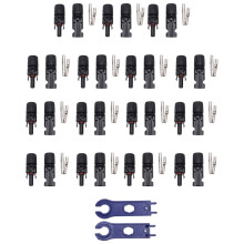 45 Sets MC-4 Connector Photovoltaic Connectors, Waterproof Photovoltaic Cable Connector