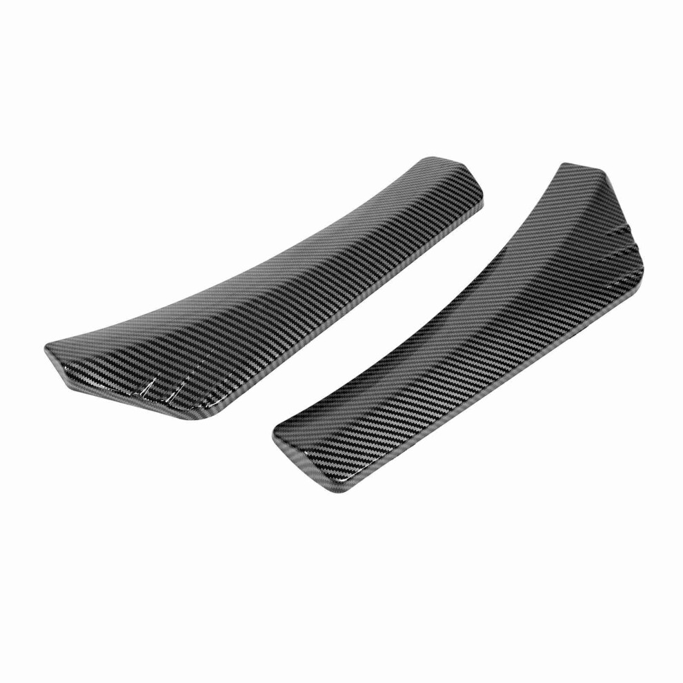 2Pcs Front Bumper Lip Splitter Set 33Cm Carbon Fiber Look For Universal Cars Black 6921388935590