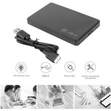 2X Obudowa PółPrzewodnikowa 2, 5 Cala na USB 3.0 PrzenośNa Kaseta z Dyskiem Twardym z Kablem USB3.0/2.0 do ZewnęTrznej PamięCi Masowej HDD SSD