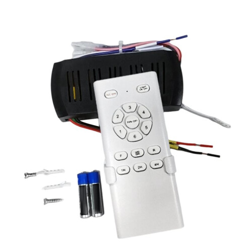 2X Frequency Conversion Ceiling Fan Remote Control Kit 6 Speed High Voltage Receiver Light Controller 1