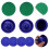 1Set Blue Plastic Air Hockey Pusher Paddle and Puck Replacement Set 4