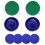 1Set Blue Plastic Air Hockey Pusher Paddle and Puck Replacement Set 5