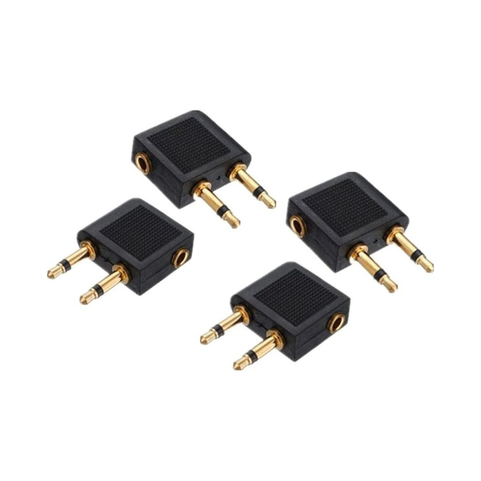 20Pcs 3.5Mm Plug Adaptor Jack Audio Headphone Converter Adapter Headset Connector For Airline Airplane Travel Earphone 4711801854346