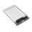 2X Caixa HDD Branca Transparente para Caixa Rígida Caixa de Disco Rígido de 2,5 Polegadas  para USB 3.0 Tipo-C 3.1 Caixa de Disco Rígido Externo 3