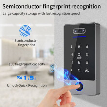 3X TTLock Gezichtsherkenning Toegangscontrole Toetsenbord Standalone Waterdichte Vingerafdruk Toegangscontroller voor Deurslot-B
