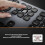 Bluetooth Keyboard with Numeric Keypad, 110 Keys, Aluminum Alloy 7
