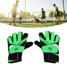 Kinder-Torwart-Handschuhe, Grün, 16–17 cm, Antirutsch-Fußballhandschuhe