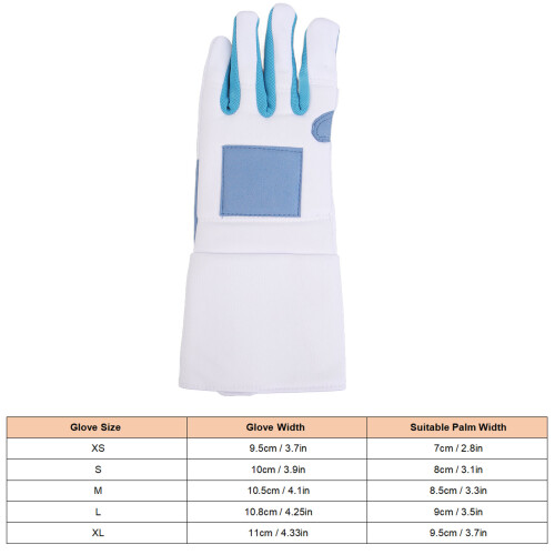 Left Hand Fencing Glove M Size, Skid-Resistant 1