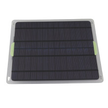 20W 12V Solarmodul Autosolarladegerät 21.6x18.5cm Schwarz