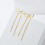 1Paar Gold Schleifen Dangle Ohrringe Kupfer Statement Schmuck 10