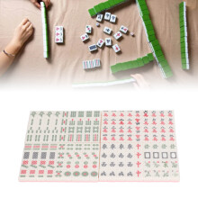 Small Mahjong Toy Pink Melamine 26x18x10mm 1pc